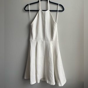 White halter dress